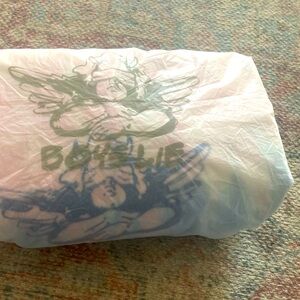 Boys lie drawstring backpack with sticker-cotton candy  NWT